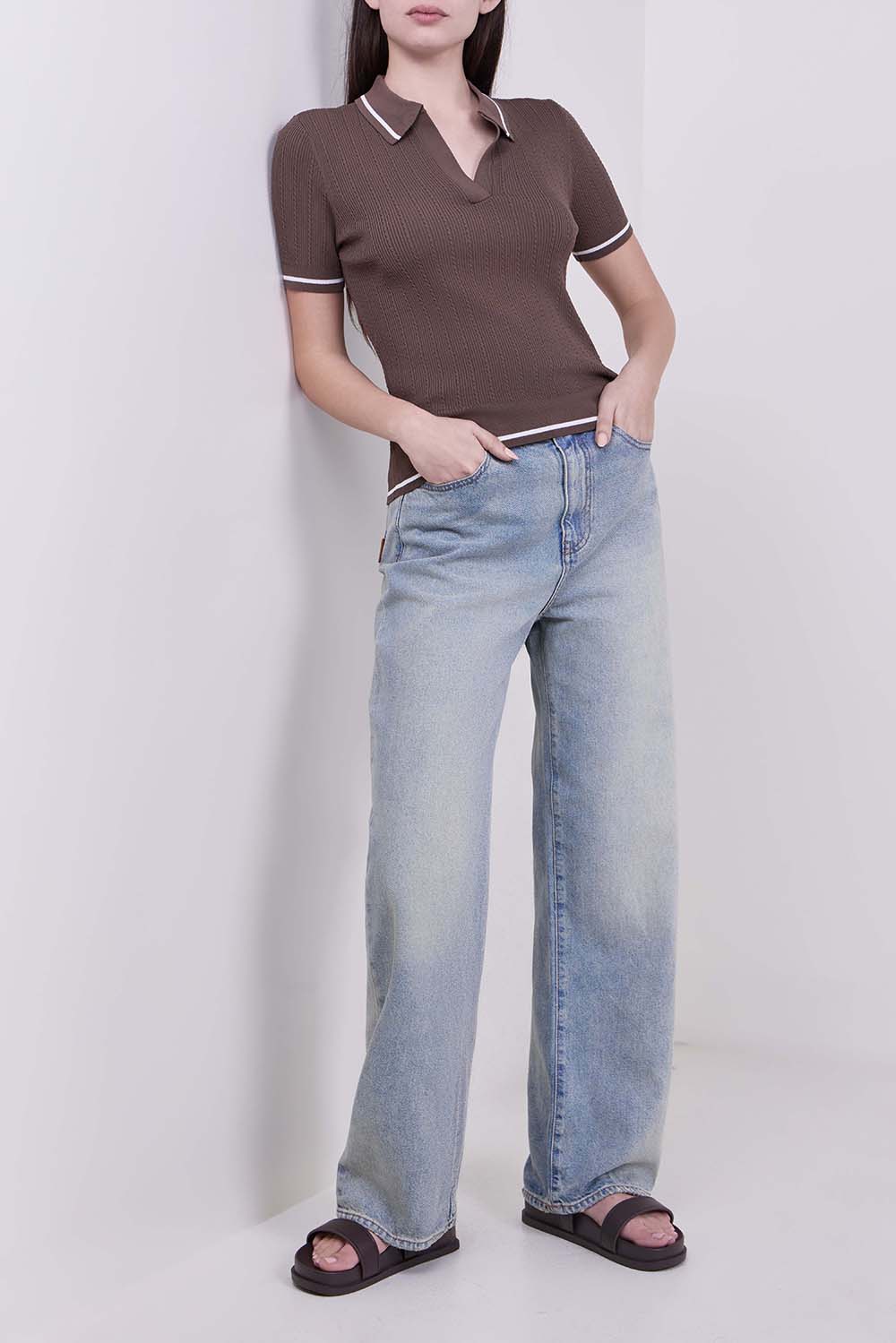 חולצת פולו בגזרת סלים